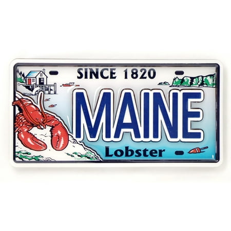 

Maine License Plate Dual Layer MDF magnet