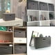 thumbnail image 4 of Storage Boxes with Lids, Storage Baskets for Shelves Toy Box Collapsible Fabric Bins Home & Office Decorative Storage Box Grey Small, 4 of 4