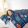 thumbnail image 4 of Homewish Colorful Cartoon Car Queen Comforter Set,Traffic Light Bedding Sets,Deepblue Red Yellow Bedding Comforter Set For Boy Kids,Luxury Bedroom Decor Reversible,3 Pieces, 4 of 8