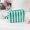White, variant on Pastel Striped PVC Cosmetic Bag, Waterproof Makeup Organizer Pouch with Zipper for Women Travel and Daily Essentials