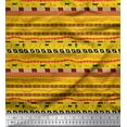 thumbnail image 1 of Soimoi Silk Fabric Stripe,Animal & Human Tribal Print Fabric by Yard 42 Inch Wide, 1 of 1