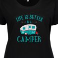 thumbnail image 4 of Inktastic Life's Better in a Camper Women's Plus Size T-Shirt, 4 of 5