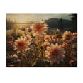 thumbnail image 3 of Designart "Daisies landscape Sunrise II" Floral Print on Natural Pine Wood, 3 of 5