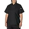 thumbnail image 3 of Uncommon Threads 0478-0105 Extra Large Tahoe Ladies Short Sleeve Chef Coat in Black, 3 of 4