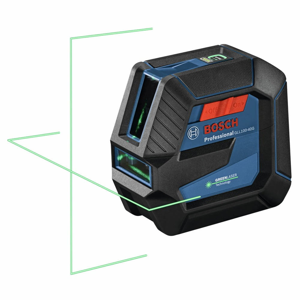 Restored Bosch GLL100-40G-RT Green-Beam Self-Leveling Cross-Line Laser (Refurbished)