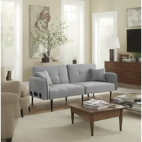 Foldable Ottoman Sofa Bed with Bluetooth Stereo & Storage,2-in-1 Convertible Sleeper for Living Room, Bedroom, Office,Space-Saving ,Gray