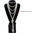 thumbnail image 5 of CILENON 1920S Pearls Necklace Fashion Faux Pearls Gatsby Accessories Vintage Costume Jewelry Cream Long Necklace For Women (White,One Size), 5 of 5