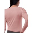 thumbnail image 2 of Sivvan Uniformes Médicos Para Mujer - Camiseta Cómoda De Manga Larga - S8500 - Rubor - Xs, 2 of 5