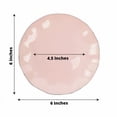 thumbnail image 4 of BalsaCircle 10 Blush 6" Round Disposable Salad Dinner Plastic Plates Gold Wavy Trim Wedding Party Tableware, 4 of 8