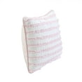 thumbnail image 2 of Cozy Line Home Fashions Pink Princess Ruffle Stripe 100% Cotton Square Décor Throw Pillow (Pink Princess, 1 Piece), 2 of 4