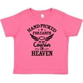 thumbnail image 3 of Inktastic Handpicked for Earth by My Cousin in Heaven with Angel Wings Boys or Girls Baby T-Shirt, 3 of 5