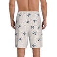 thumbnail image 2 of Mens Pajama Pants - Dots Dragonflies Sleep Shorts Mens Pajama Shorts, Comfy Pj Pants for Mens Lounge Shorts, 2 of 5