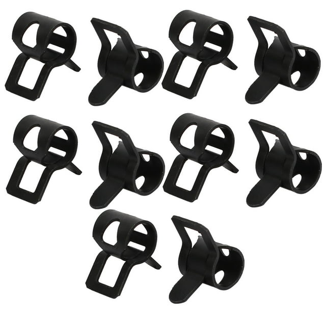Unique Bargains 10 Pcs 6mm Spring Type Action Fuel Hose Pipe Low Pressure Air Tube Clip Clamp