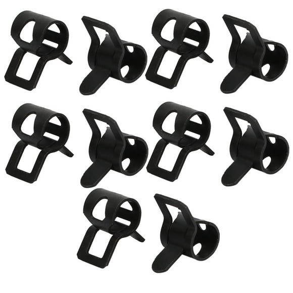 Unique Bargains 10 Pcs 6mm Spring Type Action Fuel Hose Pipe Low Pressure Air Tube Clip Clamp