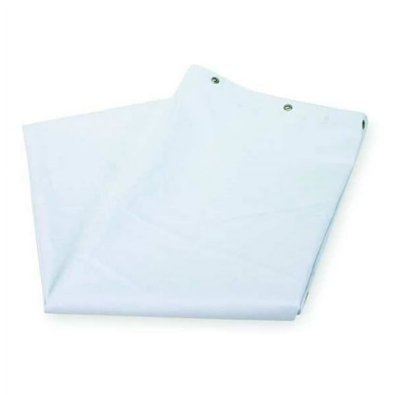 Manufacturer Varies Shower Curtain, Vinyl, White, 108 in W, 72 in L 4EEY3
