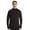 Black, variant on At The Buzzer Mens Thermal Long Sleeve Mock Neck Top 55941-BLK-S (Black, Small)