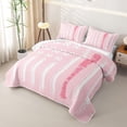 thumbnail image 3 of Erosebridal Pink Baseball Twin Quilt Set for Boys Girls, Est Sports Sleep Twin Coverlet Set, 2pcs, 3 of 7