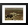 thumbnail image 2 of Władysław Ślewiński 14x11 Black Modern Framed Museum Art Print Titled - Sea (1909), 2 of 5