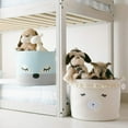 thumbnail image 4 of Woven Cotton Rope Baby Basket with Lamb Design – Nursery Storage Bin, Toy & Blanket Organizer, Decorative Hamper (16" × 13"), 4 of 7