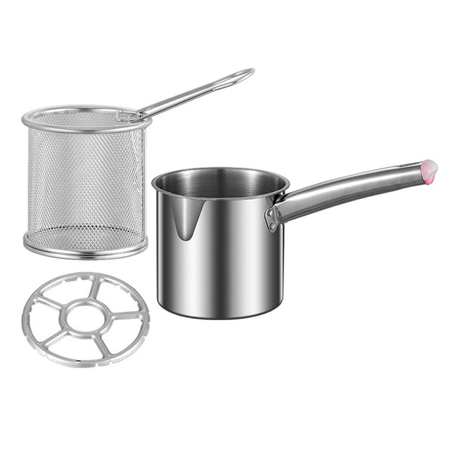 Friteuse Pot Accessoires de Cuisine Polyvalents Poêle à Sauté avec Couvercle Poêle à Frire