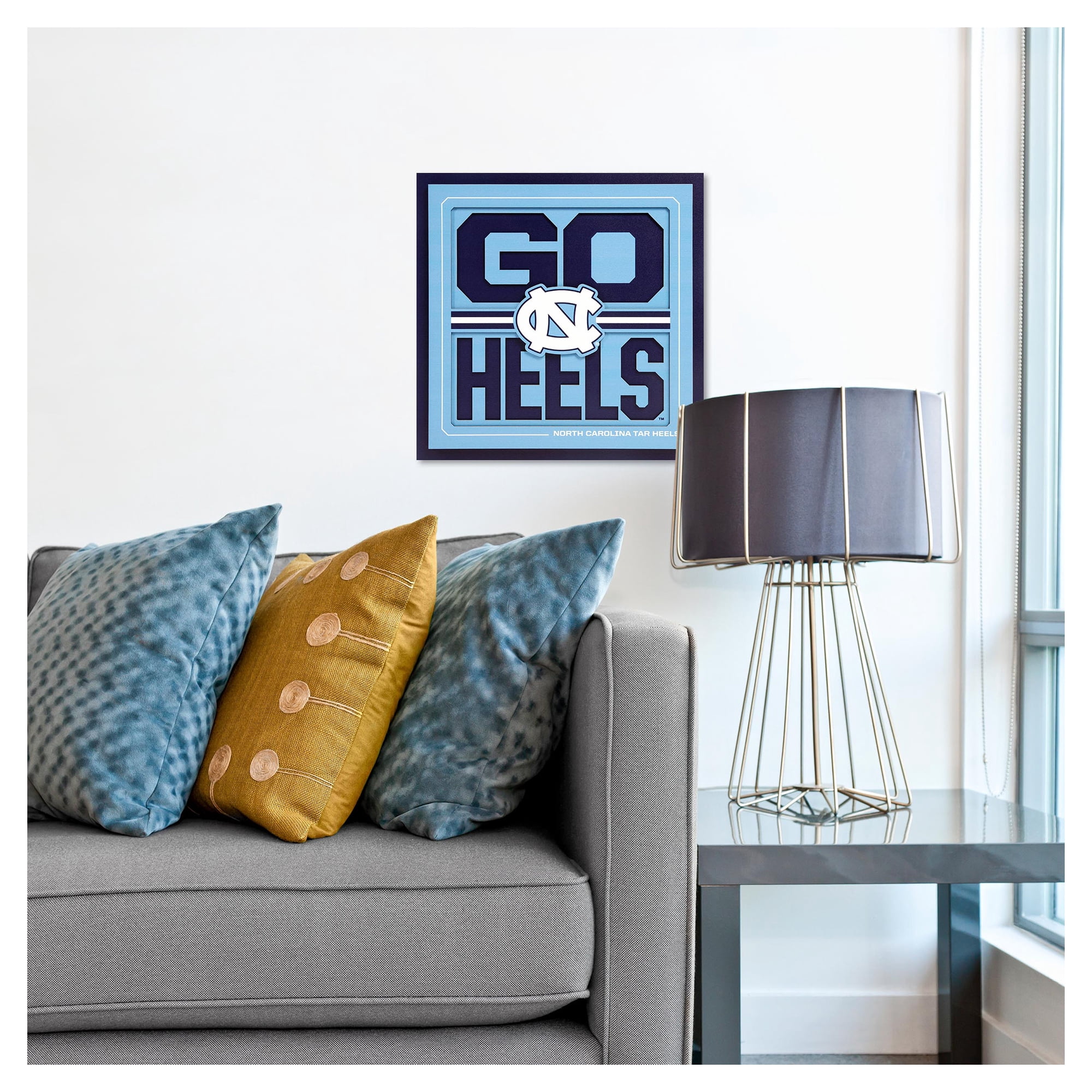 IDNA North Carolina Tar Heels 12" x 12" Slogan Series 3D Wall Art