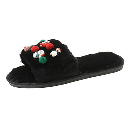 

Women s Home Warm Cotton Slippers Winter Fashion Christmas Pendant Printing Thermal Slippers Casual Home Shoes Womens Slipper Shoes Outdoor