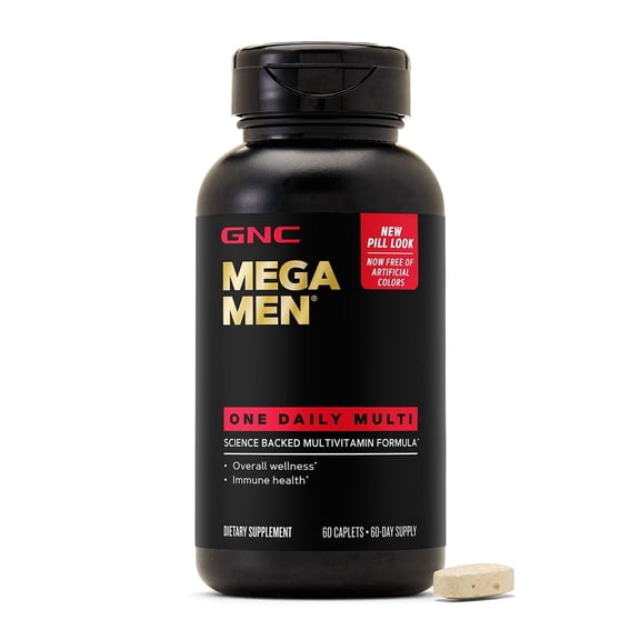 GNC Mega Men One Daily, 60 Caplets (Pack of 1)