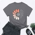 thumbnail image 5 of outfmvch Sunflower Shirts for Women,Shirts for Women,Sunflower Butterfly Printed Shirt,Short Sleeve Shirts for Women,Graphic T-shirt,Workout T Shirts Plus Size Tops Trendy Clothes 2025 Spring Tee, 5 of 8