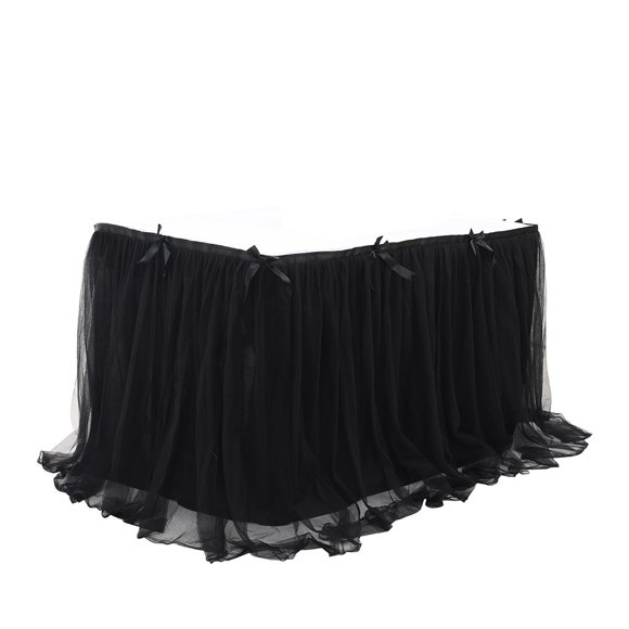 Souew Table Skirt Wedding Birthday Party Dessert Table Decoration Tulle Table Skirt