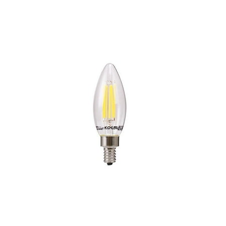 Kichler 3 Pack Clear 60w Equivalent 5w Dimmable B10 Vintage Soft Led Kichler 3 Pack Clear 60w Equivalent 5w Dimmable B10 Vintage Soft Led Decorative Candelabra Light