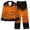 Multicolor, variant on Women's Halloween Pajama Set Pumpkin Button Down Long Sleeve Print Sleepwear 2-Piece Lounge Suit with Pockets