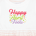 thumbnail image 4 of Inktastic Happy April Fools with Colorful Dots Girls Baby Dress, 4 of 5
