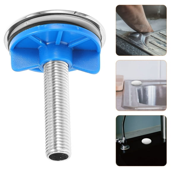 Worgeous Sink Hole Cover Stainless Steel Silver Kitchen Use 1Set