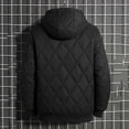 thumbnail image 6 of Windbreaker Jackets for Men Windproof Long Sleeve Hooded Solid Color Winter Casual Warm Windproof Jacket for Outdoor Travel Hiking, 6 of 7
