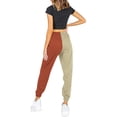 thumbnail image 3 of Sngxgn Women's Casual Slim Fit Pants Leggings Drawstring Workout Thick Jogger Pants Sweatpants with Pockets(Brown,XL), 3 of 8