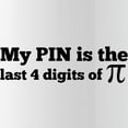 thumbnail image 2 of CafePress - My Pin Last 4 Digits Of Pi Water Bottle - Stainless Steel Water Bottle, Sports Bottle, 1.0L, 2 of 5