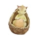 thumbnail image 4 of Estatua de dinosaurio, decoración del hogar, dormitorio, regalo, gabinete, oficina, figura de resina de dragón Amarillo con huevo, 4 of 9