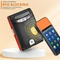 thumbnail image 3 of Wallet for Men Men’s Slim RFID Blocking Wallet with Money Clip, Leather Front Pocket Card Holder, 11 Card Slots, ID Window, Minimalist Bifold Gift Wallet, 3 of 5