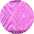thumbnail image 1 of Ahgly Company Indoor Round Oriental Purple Traditional Area Rugs, 8' Round, 1 of 4