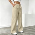 thumbnail image 6 of VBVC Women's Cotton Linen Pants with Pockets , Drawstring Wide Leg Sweatpants For Women, S-3XL, 6 of 9