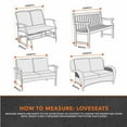 thumbnail image 5 of Modern Leisure Garrison Patio Loveseat Cover, Waterproof, Large, 76"L x 38"W x 38.25"H, 2-Pack, Sandstone, 5 of 13