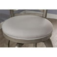 thumbnail image 6 of Bowery Hill 25.25" X-Back Fabric Swivel Seat Counter Stool in Aged Gray, 6 of 9