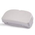 thumbnail image 1 of Estuche para gafas de sol para automóvil, organizador de almacenamiento de tapa dura con clip protector automotriz universal Abs con cierre magnético y abrazadera para tarjeta doble, blanco, 1 of 5