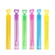 thumbnail image 1 of 24 piezas en forma de corazón Palo de burbuja vacío Botella de agua colorida Varita de burbuja Juguetes Boda Bubble Maker Stick Favores de fiesta para fiesta de cumpleaños (Color aleatorio), 1 of 5