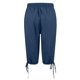 thumbnail image 4 of Pantalones de lino para mujer con bolsillos, cintura alta con cordón elástico, largo cinco octavos, confeccionados en suave tejido de poliéster, informales, para el parque, fiestas o citas., 4 of 6