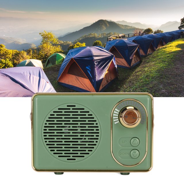 Haut-parleur Rétro BT, Mini Haut-Parleur BT Sans Fil, avec Volume, Rechargeable par USB, Haut-Parleur Mignon à l'Ancienne pour Bureau Fête Extérieur