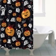 thumbnail image 4 of Classic Halloween Icons Pattern Shower Curtain 72"x84" ,Bathroom Decorative Shower Curtains Set with 12 Hooks,Modern Waterproof Washable Shower Curtain, 4 of 6