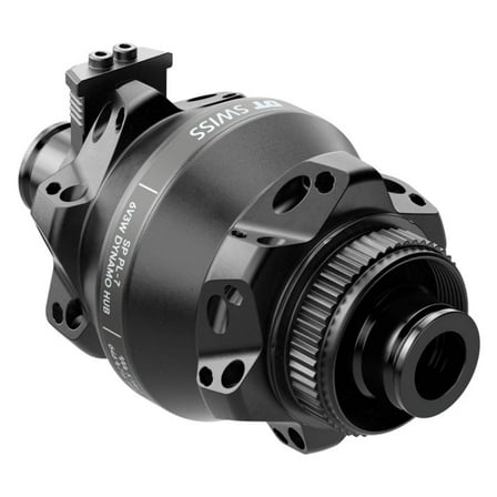 DT Swiss 350 Front Hub - 12 x 100mm, Center-Lock, Black, 24H, Dynamo Shutter 35P, Straight Pull