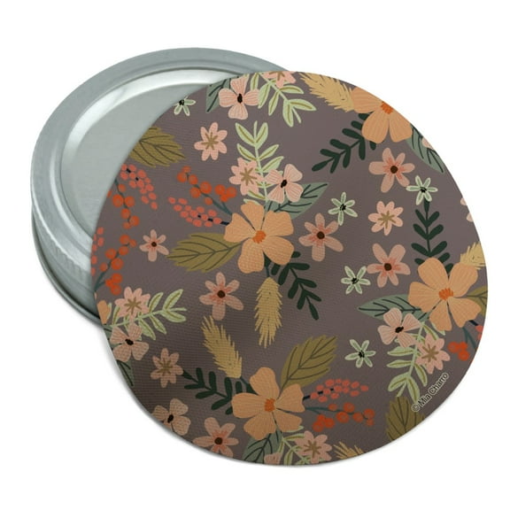 French Garden Flowers Round Rubber Non-Slip Jar Gripper Lid Opener