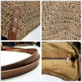 thumbnail image 3 of Bolsa de paja para mujer, bolsa de playa de verano, bolsa de mano tejida suave, bolso de hombro grande de ratán para vacaciones, 3 of 5